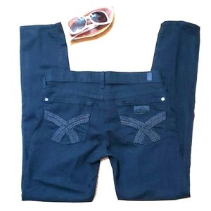 7 For All Mankind gwenevere Super Skinny blk jeans